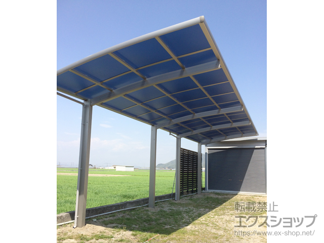 岡山県玉野市ののカーポート レイナポートグラン 縦連棟　積雪〜20cm対応 施工例