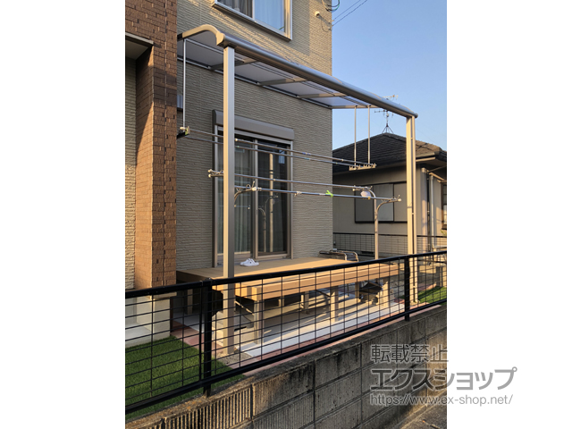 熊本県宇城市ののテラス屋根 ヴェクターテラス R型 テラスタイプ 単体 積雪〜20cm対応 施工例