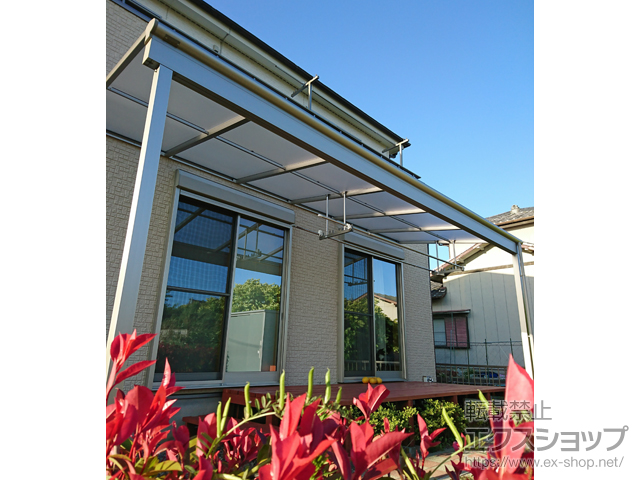 静岡県浜松市ののテラス屋根 ヴェクターテラス F型 テラスタイプ 単体 積雪〜20cm対応 施工例