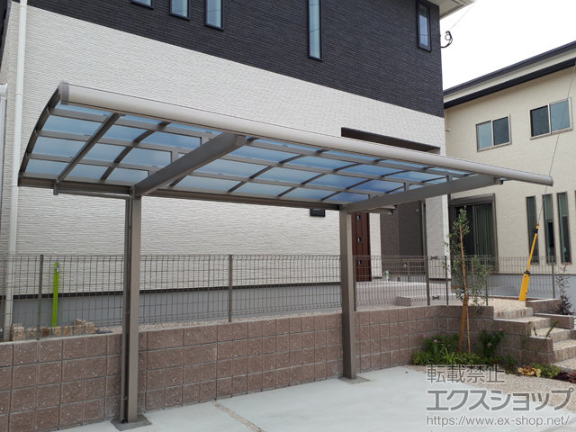 福岡県春日市ののカーポート フーゴA (アーチスタイル) 積雪〜20cm対応 施工例