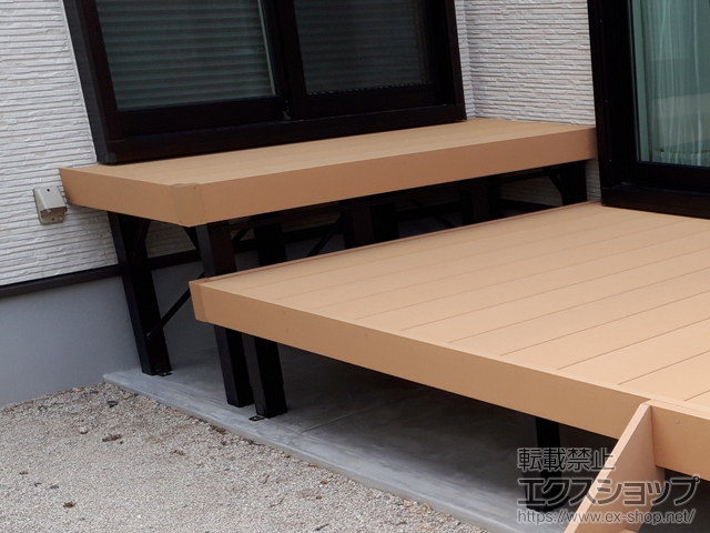 福岡県春日市ののウッドデッキ リウッドデッキ 200 施工例