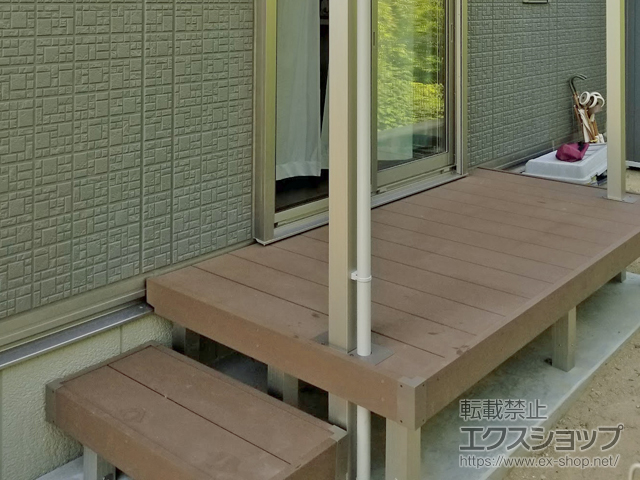 福岡県福岡市ののウッドデッキ マージウッドデッキ 施工例