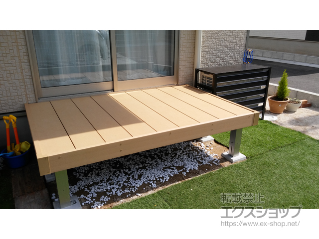 佐賀県佐賀市ののウッドデッキ リウッドデッキ 200 施工例