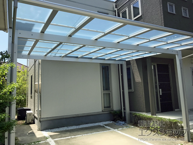 広島県広島市ののカーポート エフルージュ ツイン 積雪〜20cm対応 施工例