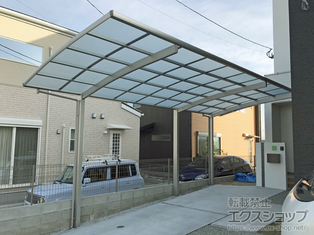 福岡県糟屋郡志免町ののカーポート レイナポートグラン 延長　積雪〜20cm対応 施工例