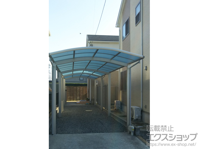 福岡県朝倉郡筑前町ののカーポート レイナワンポートグラン 縦連棟　積雪〜20cm対応 施工例