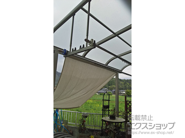 広島県広島市ののテラス屋根 プレシオステラス R型 テラスタイプ 単体 積雪〜20cm対応 施工例