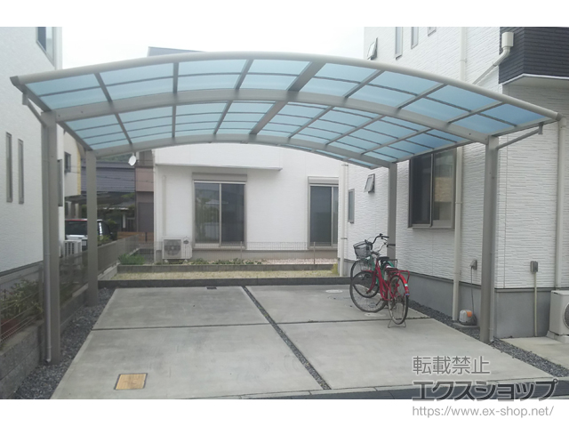 岡山県岡山市ののカーポート レイナツインポートグラン　積雪〜20cm対応 施工例