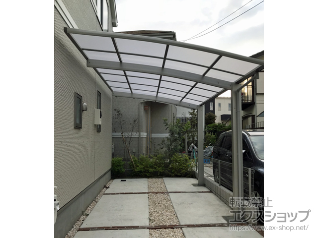 東京都府中市ののカーポート プレシオスポート 積雪〜20cm対応 施工例