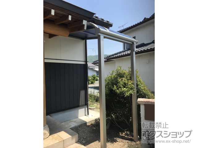 熊本県山鹿市ののテラス屋根 ヴェクターテラス R型 テラスタイプ 単体 積雪〜20cm対応 施工例