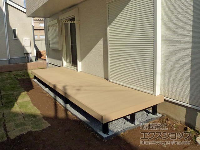 茨城県つくば市ののウッドデッキ リウッドデッキ 200 施工例