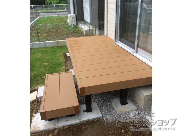 千葉県印西市ののウッドデッキ リウッドデッキ 200 施工例