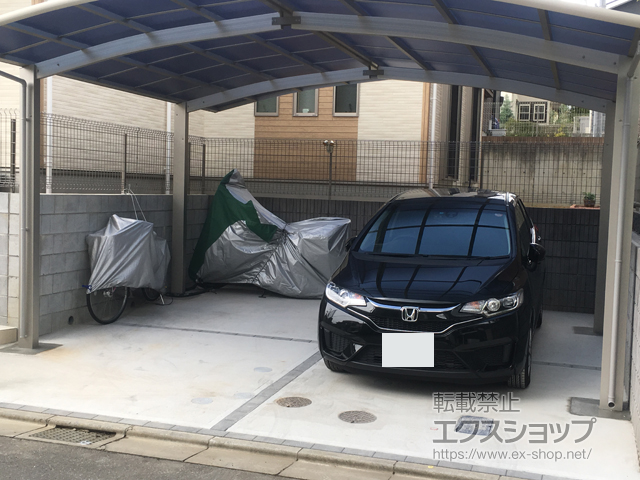 千葉県千葉市ののカーポート レイナポートグラン M合掌　積雪〜20cm対応 施工例
