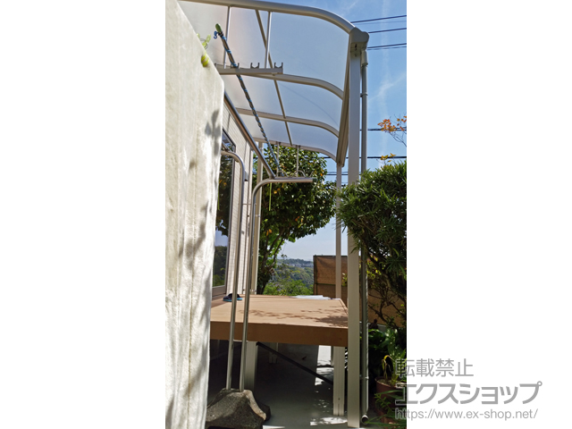 鹿児島県鹿児島市ののテラス屋根 ヴェクターテラス R型 テラスタイプ 単体 積雪〜20cm対応 施工例