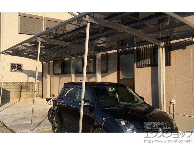 徳島県鳴門市ののカーポート レイナポートグラン 縦連棟　積雪〜20cm対応 施工例