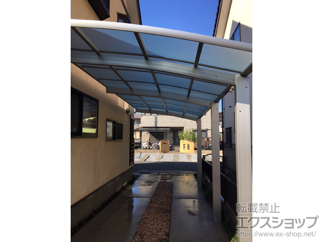 栃木県栃木市ののカーポート レイナポートグラン 延長　積雪〜20cm対応 施工例