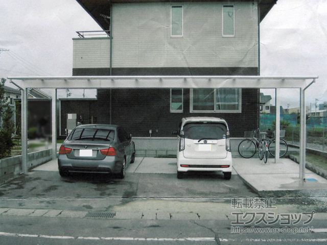 宮城県大崎市ののカーポート エフルージュ トリプル 積雪〜20cm対応 施工例