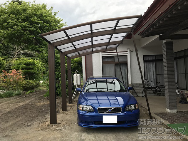 青森県三沢市ののカーポート レイナポートグラン50 積雪〜50cm対応 施工例