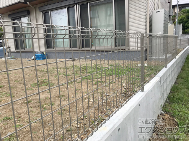 宮城県黒川郡大和町ののフェンス・柵 ハイグリッドフェンスUF8型 フリーポールタイプ 施工例