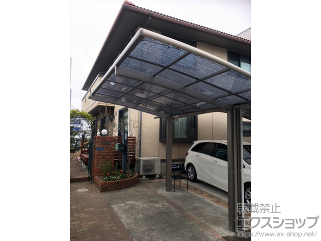 宮城県仙台市ののカーポート ネスカR (ラウンドスタイル) 積雪〜20cm対応 施工例