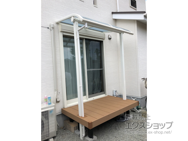 神奈川県小田原市ののテラス屋根 ヴェクターテラス R型 テラスタイプ 単体 積雪〜20cm対応 施工例
