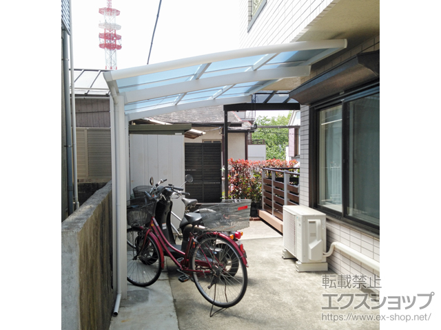 東京都北区ののサイクルポート・駐輪場 フーゴRミニ (ラウンドスタイル) 積雪〜20cm対応 施工例