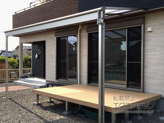 三重県鈴鹿市ののウッドデッキ リウッドデッキ 200 施工例