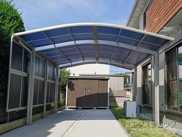 群馬県前橋市のの物置・屋外倉庫 エルモ 一般型 2920×2220×2117 LMD-2922-DW 施工例