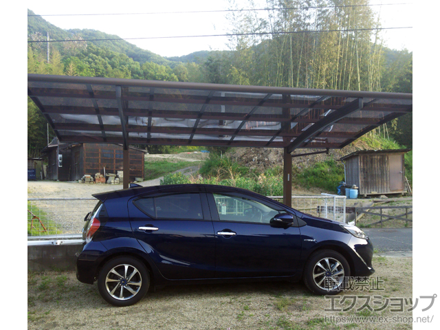 岡山県玉野市ののカーポート レイナポートグラン　積雪〜20cm対応 施工例