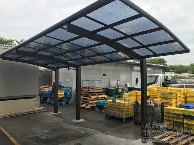 兵庫県姫路市ののカーポート レイナポートグラン 延長　積雪〜20cm対応 施工例