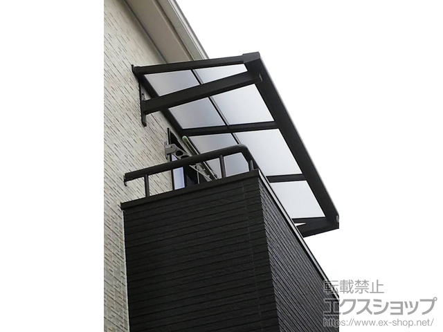 神奈川県川崎市ののバルコニー・ベランダ屋根 スピーネ F型 ルーフタイプ 単体 積雪〜20cm対応 施工例