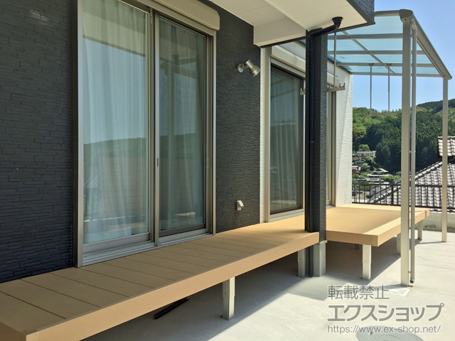 長崎県諫早市ののウッドデッキ リウッドデッキ 200 施工例