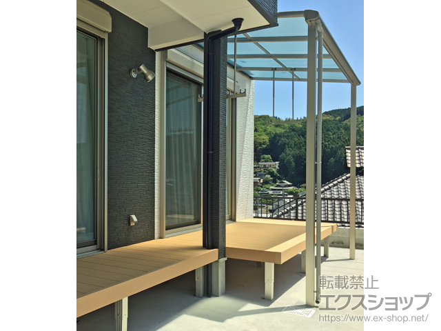 長崎県諫早市ののテラス屋根 ヴェクターテラス F型 テラスタイプ 単体 積雪〜20cm対応 施工例