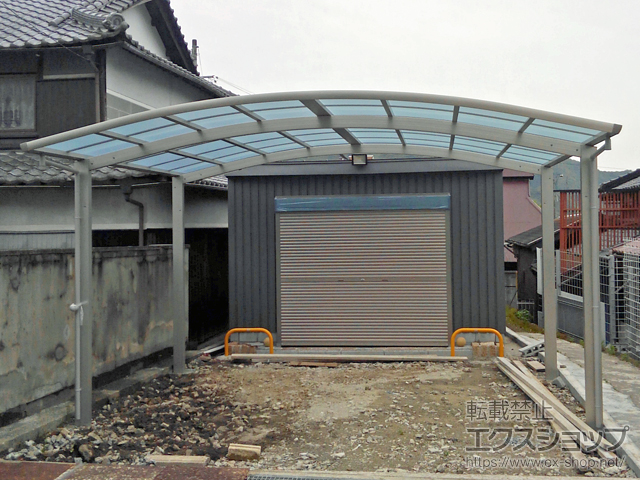 兵庫県たつの市ののカーポート レイナツインポートグラン　積雪〜20cm対応 施工例