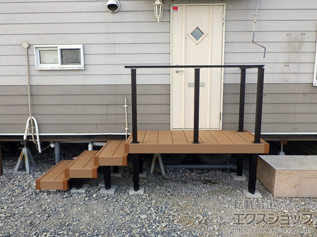 宮城県石巻市ののウッドデッキ リウッドデッキ 200 施工例