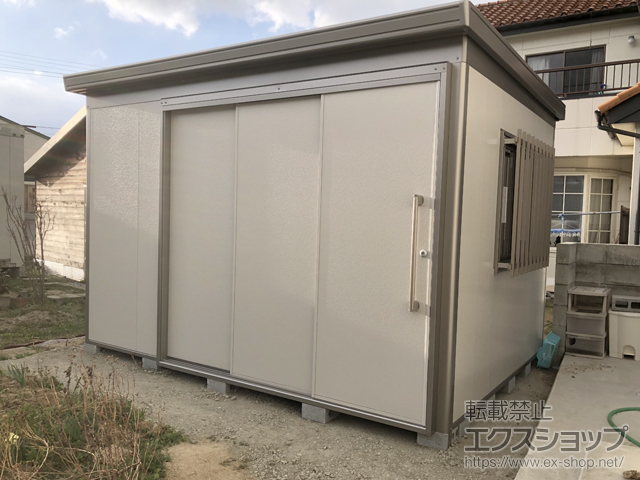 福島県二本松市のの物置・屋外倉庫 ヨド蔵MD スチール床タイプ 積雪型（DZBS-3625HE） DZBS-3625HE-SG 施工例