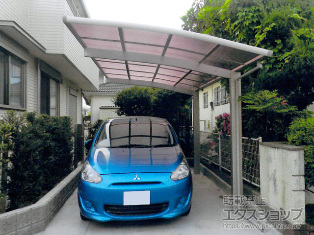 千葉県流山市ののカーポート レイナポートグラン　積雪〜20cm対応 ※西側設置 施工例