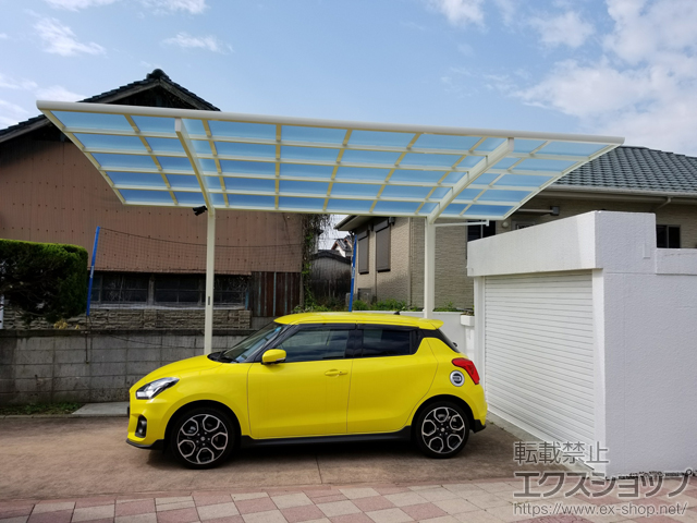 福岡県小郡市ののカーポート レイナポートグラン　積雪〜20cm対応 施工例