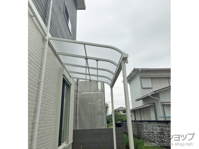 徳島県徳島市ののテラス屋根 ヴェクターテラス R型 テラスタイプ 単体 積雪〜20cm対応 施工例