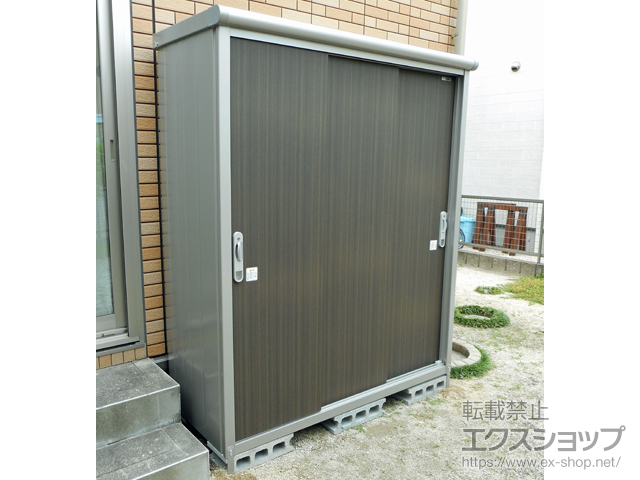 福岡県太宰府市のの物置・屋外倉庫 エスモ 一般型 1650×650×1959 ESE-1606A-DW 施工例