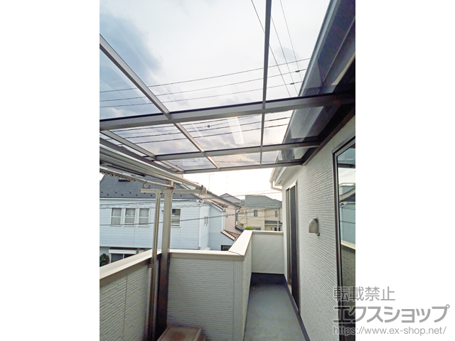 埼玉県さいたま市ののバルコニー・ベランダ屋根 スピーネ F型 屋根タイプ 単体 積雪〜20cm対応 施工例