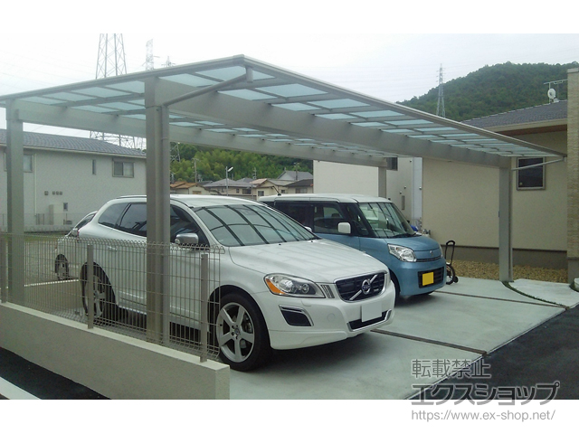 兵庫県姫路市ののカーポート エフルージュ トリプル 積雪〜20cm対応 施工例