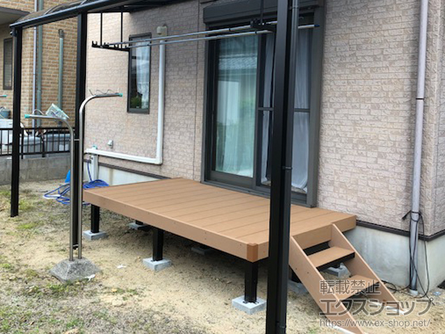 長崎県東彼杵郡波佐見町ののウッドデッキ マージウッドデッキ 施工例