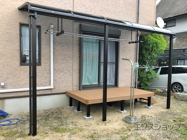 長崎県東彼杵郡波佐見町ののフェンス・柵 プレシオステラス R型 テラスタイプ 連棟　積雪〜20cm対応 施工例