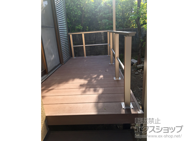広島県広島市ののウッドデッキ リウッドデッキ 200 施工例