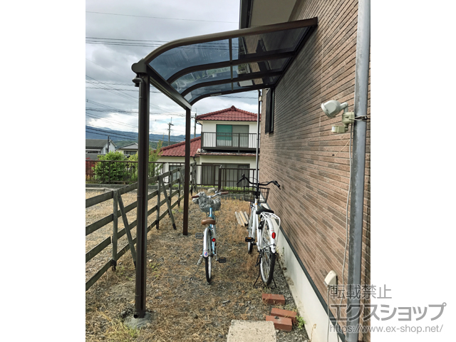 大分県大分市ののテラス屋根 プレシオステラス R型 テラスタイプ 単体 積雪〜20cm対応 施工例