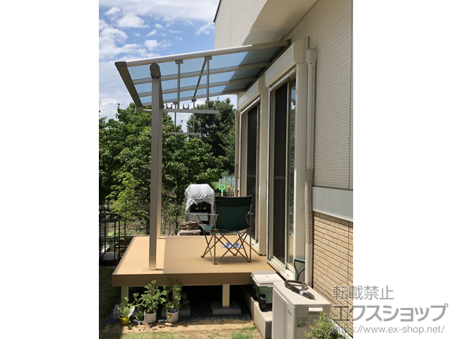 東京都立川市ののウッドデッキ リウッドデッキ200 施工例