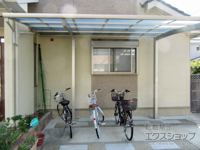 京都府京都市ののカーポート レイナポートREグラン 前下がり 積雪〜20cm対応 施工例