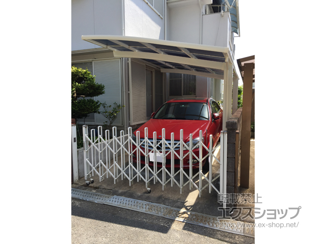 大阪府高槻市ののカーポート ネスカR (ラウンドスタイル) 積雪〜20cm対応 施工例