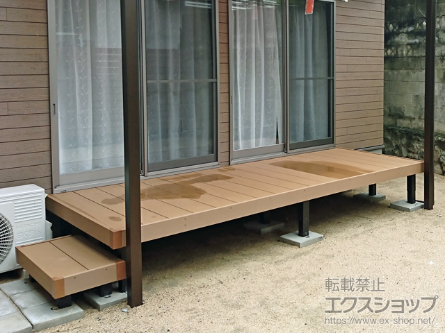 福岡県北九州市ののウッドデッキ リウッドデッキ 200 施工例